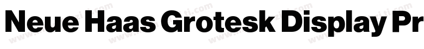 Neue Haas Grotesk Display Pro 75 Bo字体转换